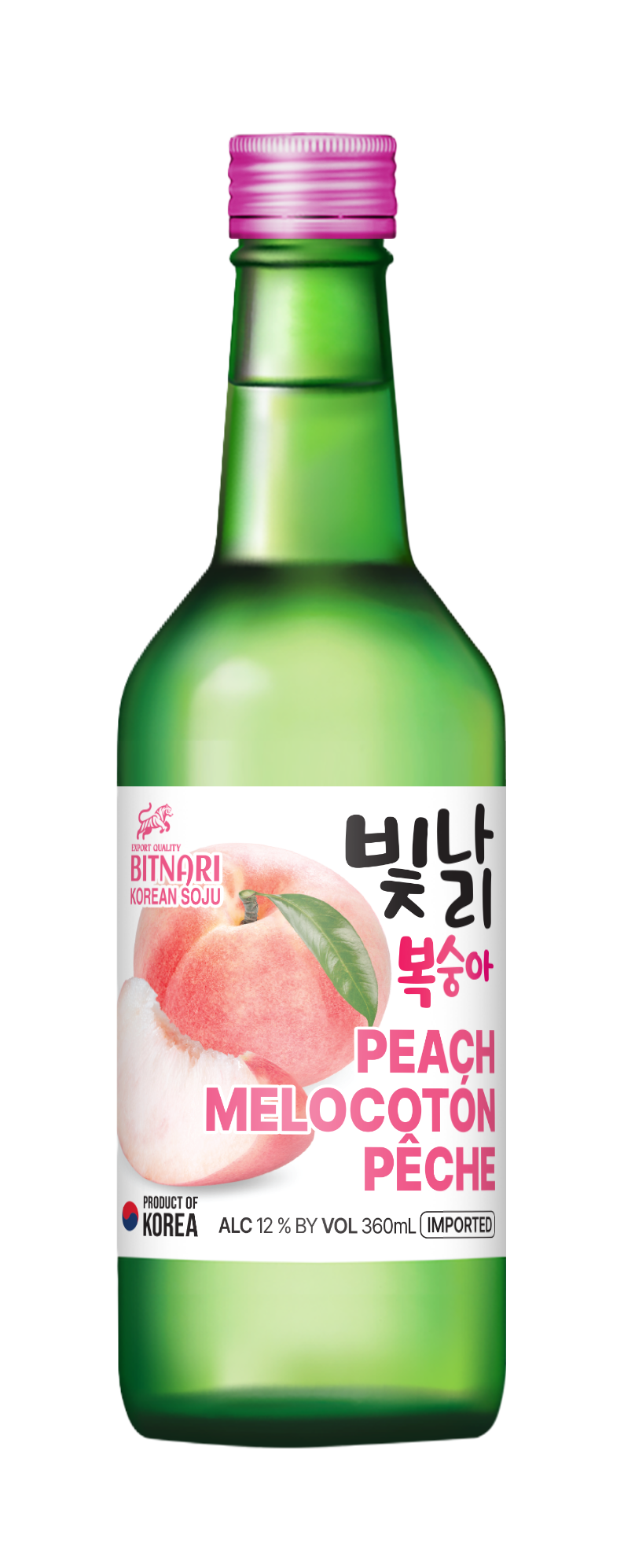 빛나리 복숭아 제품 병